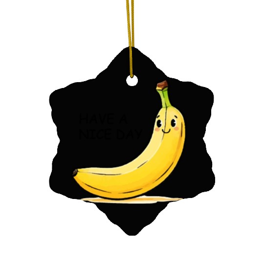 Happy Banana Ceramic Ornaments
