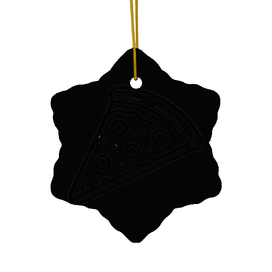 A slice of pizza Ceramic Ornaments
