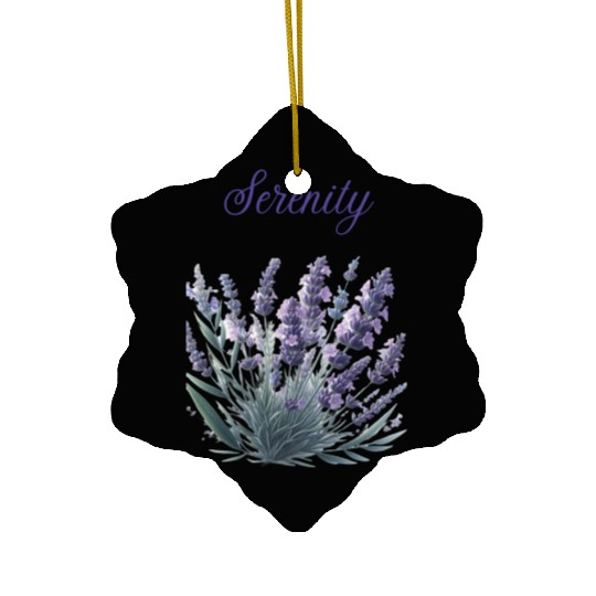Lavender Serenity: A Symbol of Peace Ceramic Ornaments