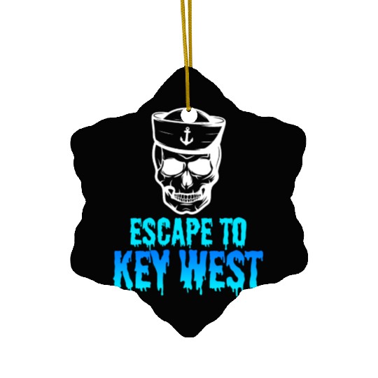 Florida Sailing FLYING TO KEY-WEST Sunshine-State Ceramic Ornaments