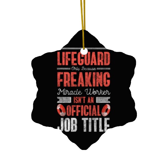 Lifeguards Swimming Pool Lifebuoy Swimming Trunks Ceramic Ornaments