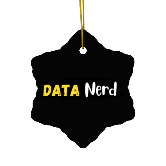 Data Nerd Ceramic Ornaments