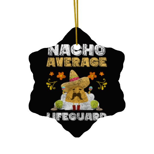 Lifeguards Job Volunteering Swimming Trunks Ceramic Ornaments