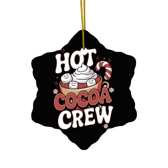 Hot Cocoa Crew Ceramic Ornaments