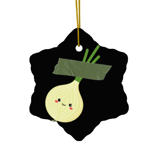 Funny Onion Ceramic Ornaments