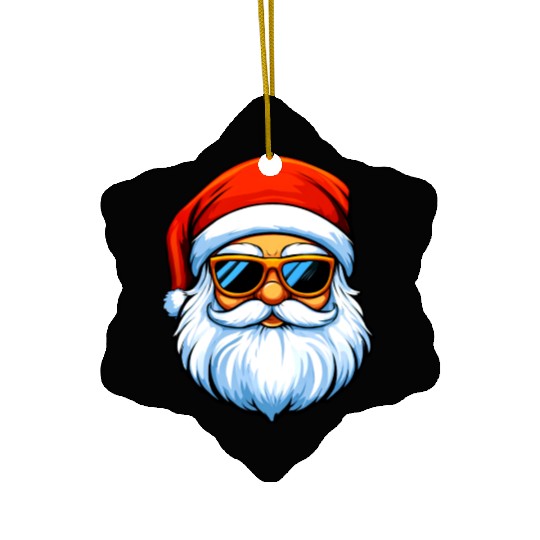 Cool Santa Claus / Christmas Ceramic Ornaments