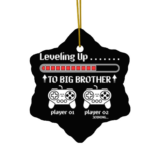 I'm Going To Be A Big Brother 2025 I Leveled Up Ceramic Ornaments