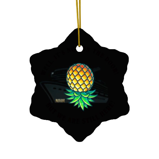 Cruising Pineapple Rebels Ceramic Ornaments