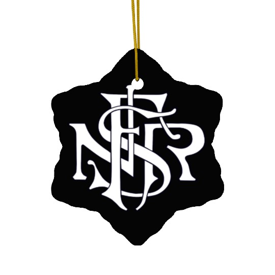 Our Lady of the Rosary of Fátima - NSRF monogram Ceramic Ornaments