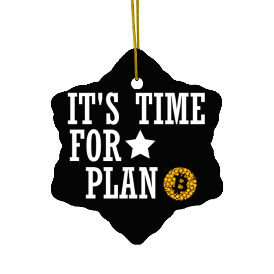 Funny Bitcoin Plan P Ceramic Ornaments Crypto Trader Ceramic Ornaments