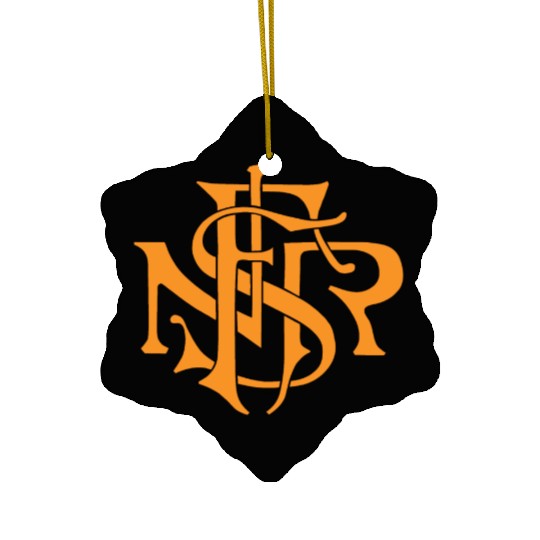 Our Lady of the Rosary of Fátima - NSRF monogram Ceramic Ornaments