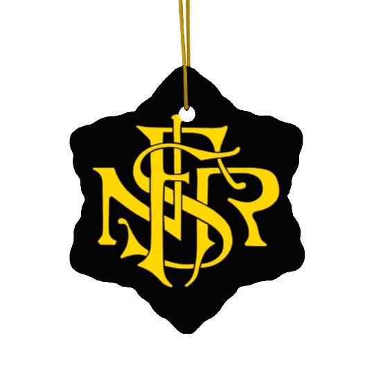 Our Lady of the Rosary of Fátima - NSRF monogram Ceramic Ornaments