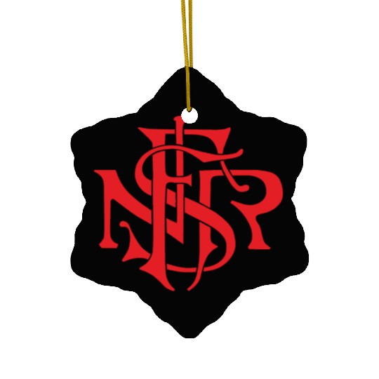 Our Lady of the Rosary of Fátima - NSRF monogram Ceramic Ornaments
