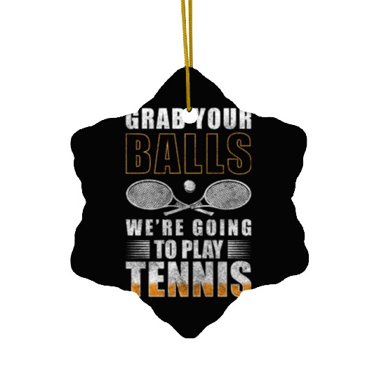 Tennis Ball Competitive Sport Workout Tournament Ceramic Ornaments