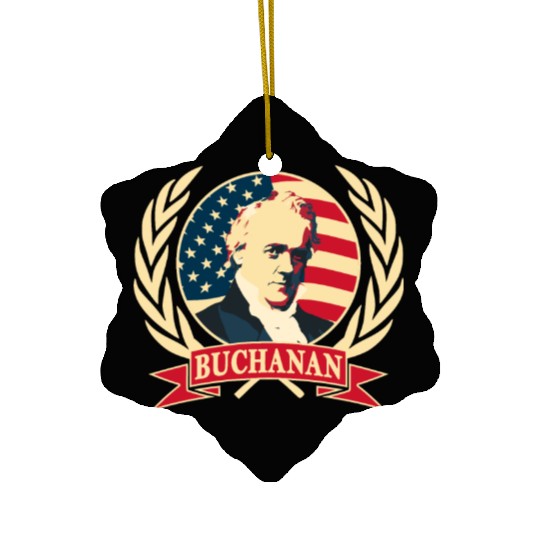 President James Buchanan Ceramic Ornaments