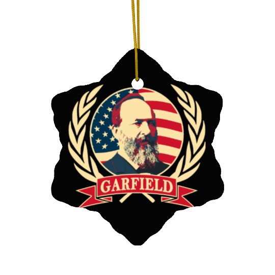 President James Abraham Garfield Ceramic Ornaments