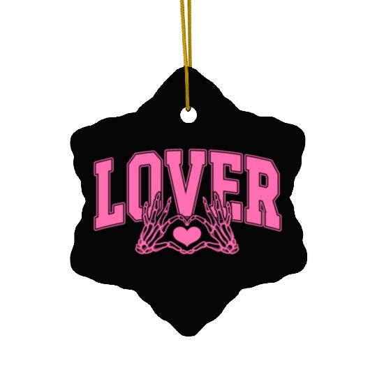 Skeleton Hand Heart Lover Valentine's Day Design Ceramic Ornaments