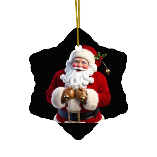 Santa Claus Ceramic Ornaments