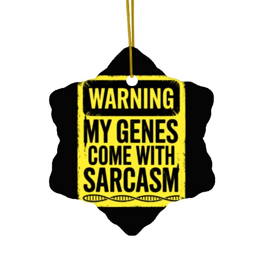 Sarcastic Genealogy DNA Test Genetics Biologist Ceramic Ornaments