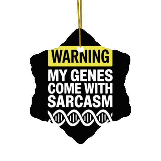 Sarcastic Genealogy DNA Test Genetics Biologist Ceramic Ornaments