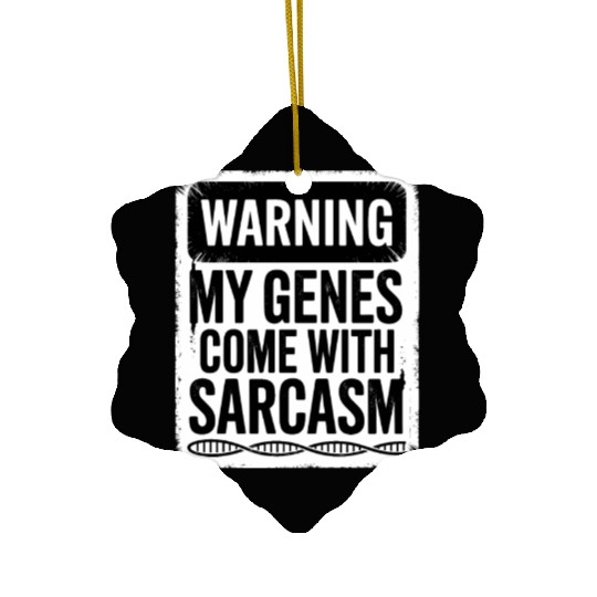 Sarcastic Genealogy DNA Test Genetics Biologist Ceramic Ornaments
