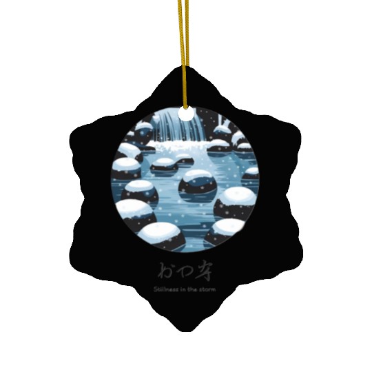 Stillness in the Storm Ceramic Ornaments