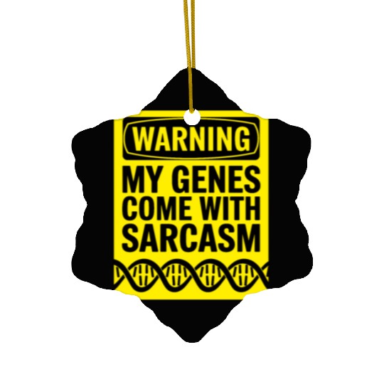 Sarcastic Genealogy DNA Test Genetics Biologist Ceramic Ornaments