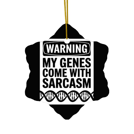 Sarcastic Genealogy DNA Test Genetics Biologist Ceramic Ornaments