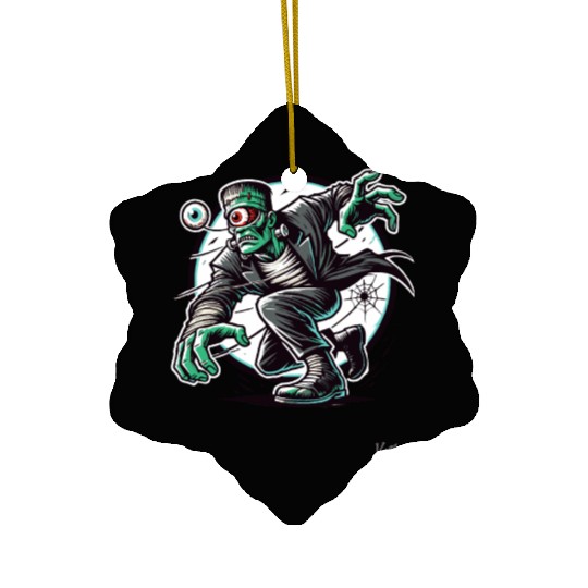 The Green One-Eyed Cyclops Monster Ceramic Ornaments