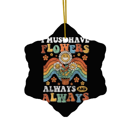 Nature Bouquet People Blossom Ceramic Ornaments