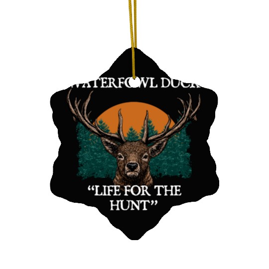 Waterfowl Duck Live for Hunt Cast Around Hunting Ceramic Ornaments