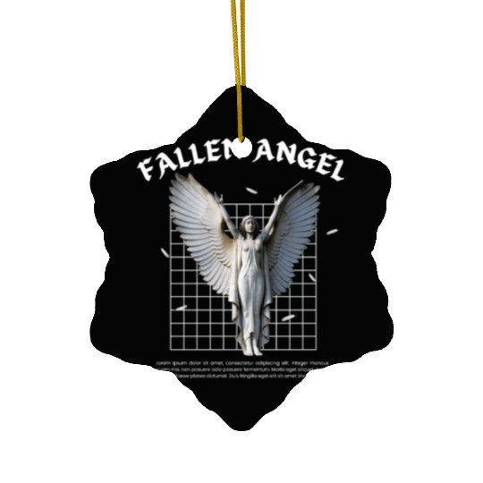 Embrace the Mystique of Fallen Angel Vintage Ceramic Ornaments