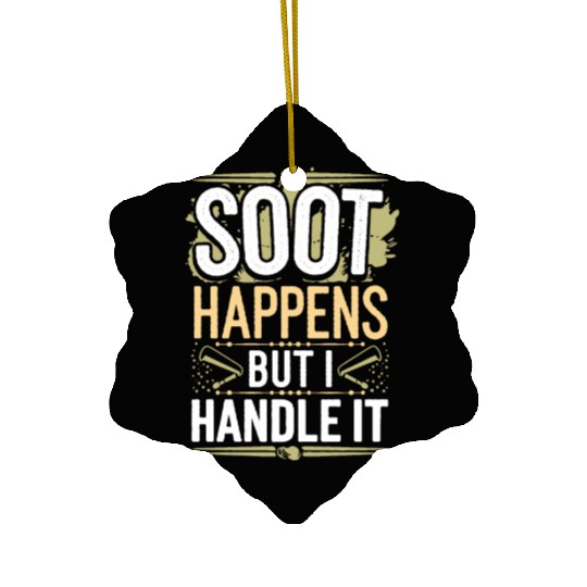 Chimney Sweeping Traditional Trades Fireplace Ceramic Ornaments