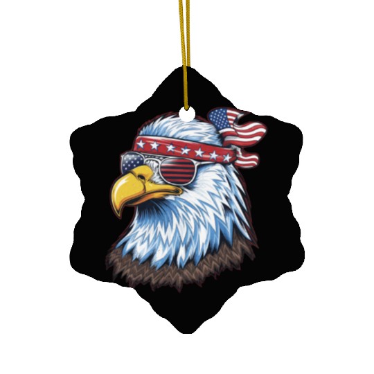 America Est 1776. USA Ceramic Ornaments