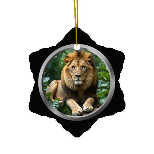 Lion Animal -1 Ceramic Ornaments