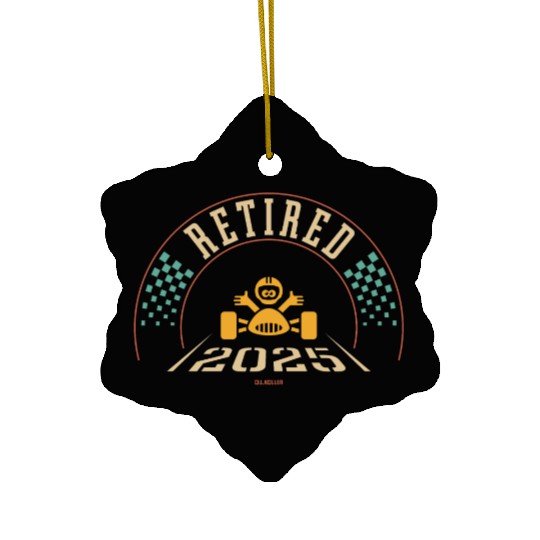 Retired 2025 (Retiree / Retirement Entry / 4C) Ceramic Ornaments