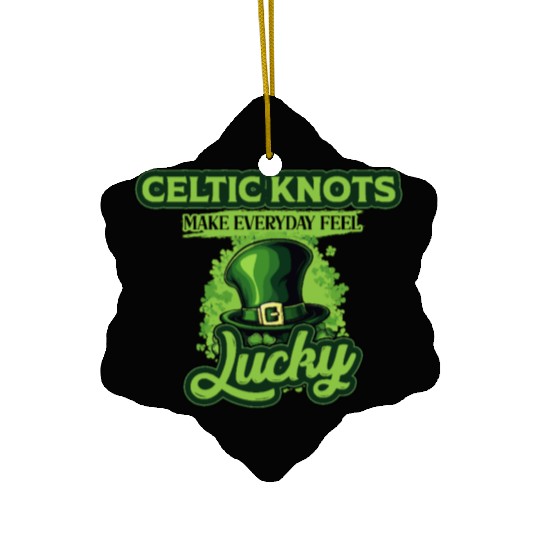 Celtic Knots Make Everyday Feel Lucky St Patricks Ceramic Ornaments