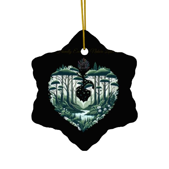 Evergreen Nature Lover Art Ceramic Ornaments