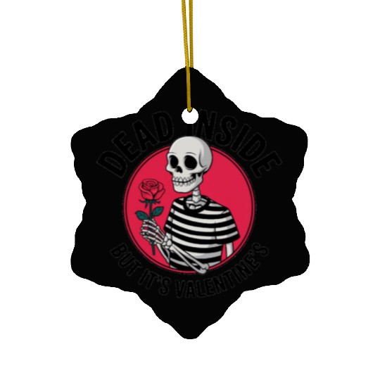 Valentine's Day Men's Ceramic Ornaments | Dead Inside