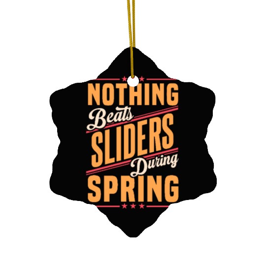Nothing Beats Sliders During Spring Season Ceramic Ornaments