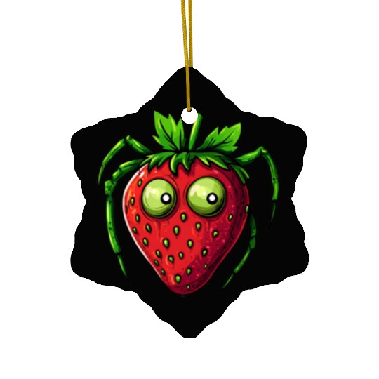 Strawberry Spider Strawberry Spider Ceramic Ornaments