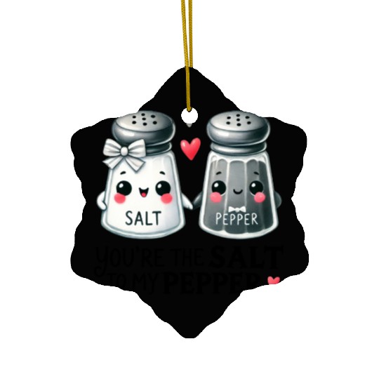 Salt to my Pepper Ceramic Ornaments