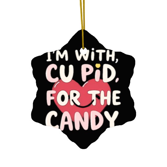 Cupid Candy Ceramic Ornaments