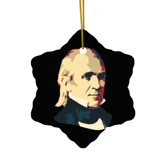 President James K Polk Ceramic Ornaments