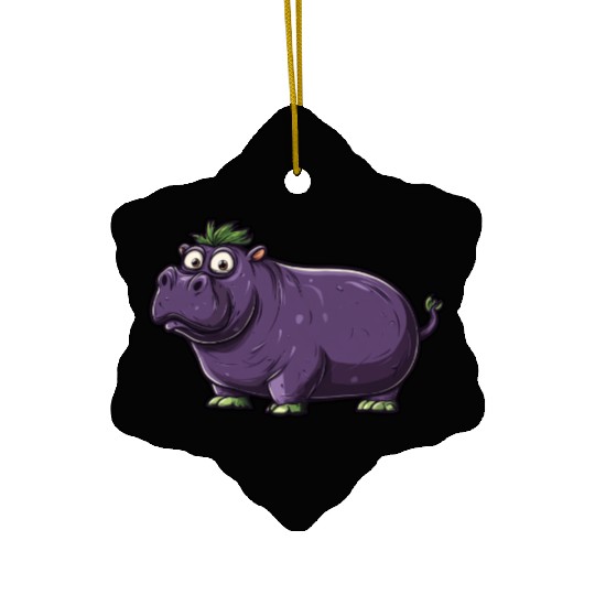 Hip Eggplant Ceramic Ornaments