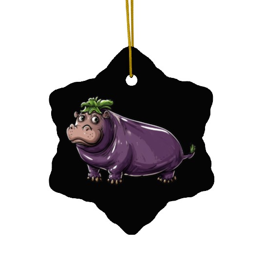 Hip Eggplant Ceramic Ornaments