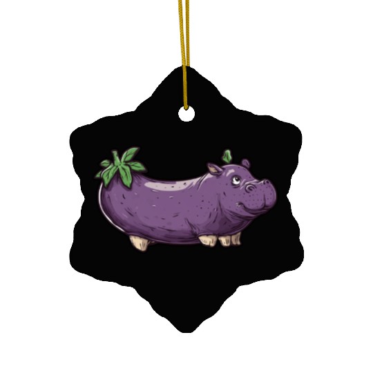 Hip Eggplant Ceramic Ornaments