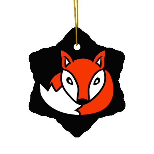 Red Fox Forest Animal Cunning Smart Cute Wild Dog Ceramic Ornaments