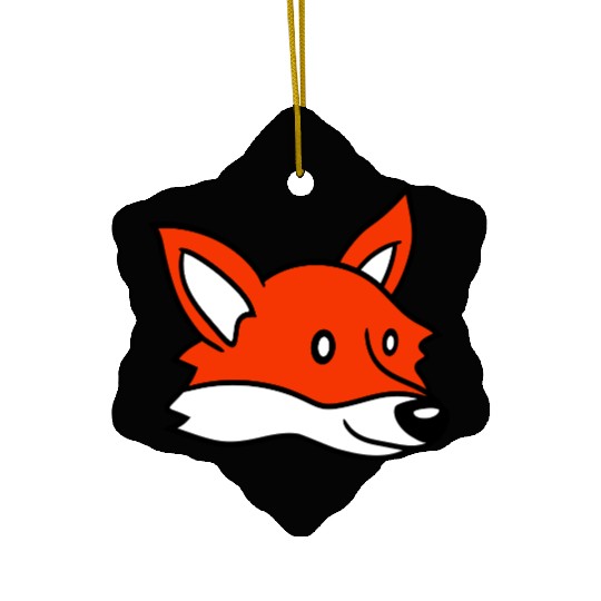 Red Fox Forest Animal Cunning Smart Cute Wild Dog Ceramic Ornaments