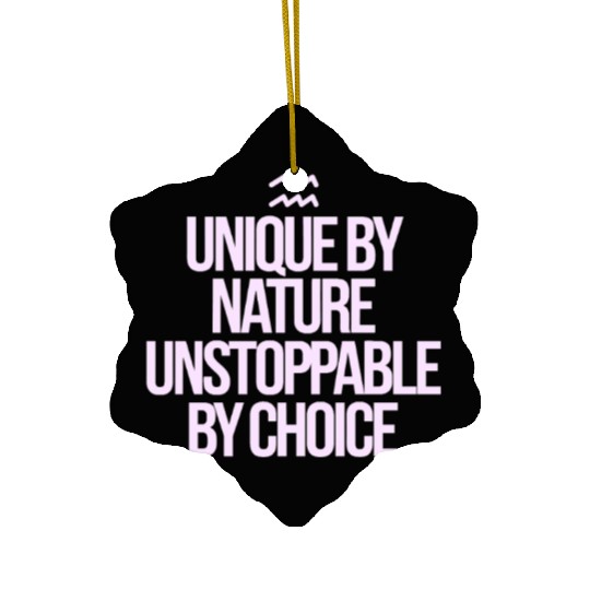 Unique By Nature Aquarius Character Zodiac Ceramic Ornaments